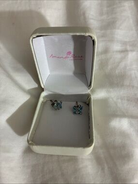 Amanda Rose Collection Butterfly Stud Earrings